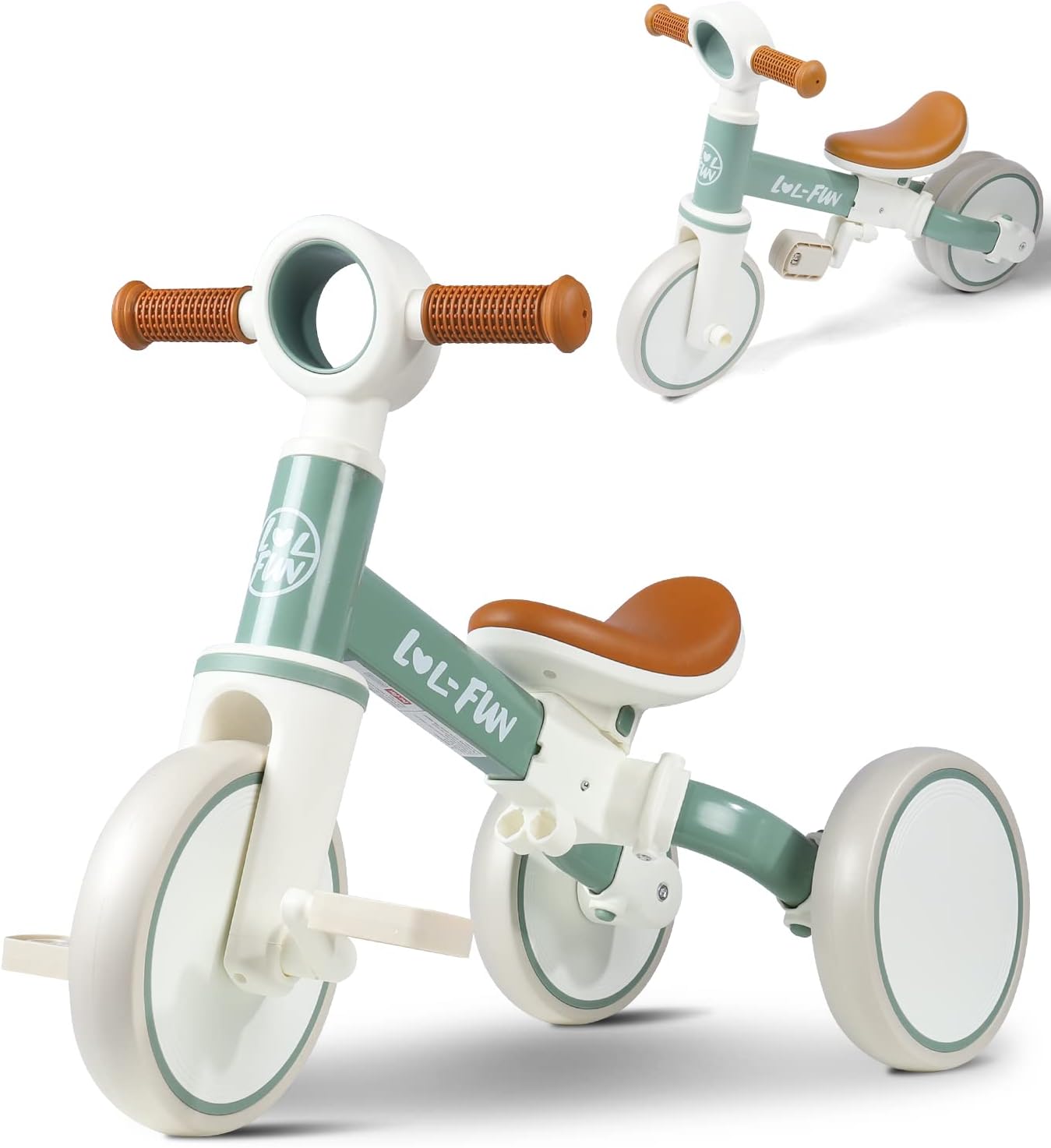 Baby Balance Bike for 1 2 Year Old Boys Girls Gift. 4 in 1 Kids Tricycle for Toddlers 1-3 with Easy Assembly Removable Pedal