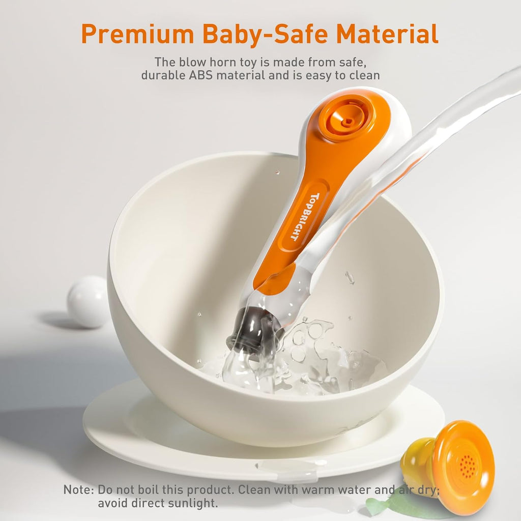 3in1 Ball Blowing Toy Sensory Toys for Toddler, Montessori Whistle Floating Blow Pipe Balls Musical Toy, Fine Motor Skills Toys for 3 4 5 Year Boys Girls Gift