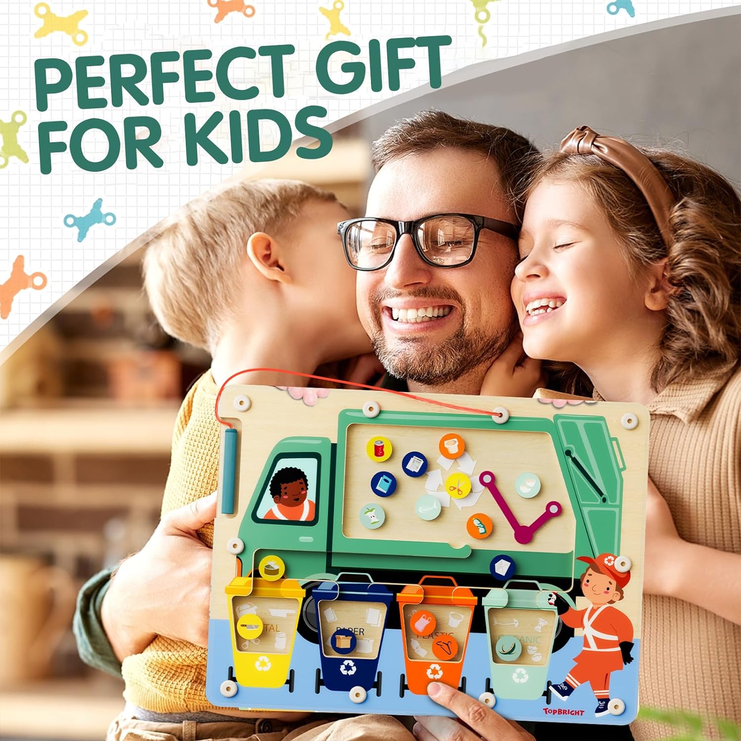 Magnetic Color Maze for Toddler 1-3, Magnetic Color Sorting Game for Kids Ages 3-5, Montessori Magnetic Toys for 1 2 3 Year Old Boys Girls Gift